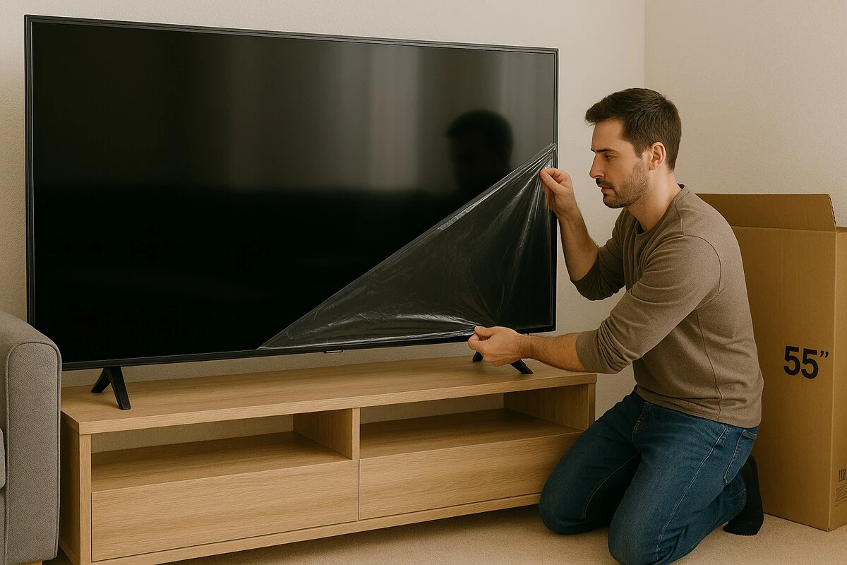 Jak odstranit ochrannou fólii z nového Smart TV nebo monitoru, aby nedošlo k jejich poškození: postup podle pokynů výrobce